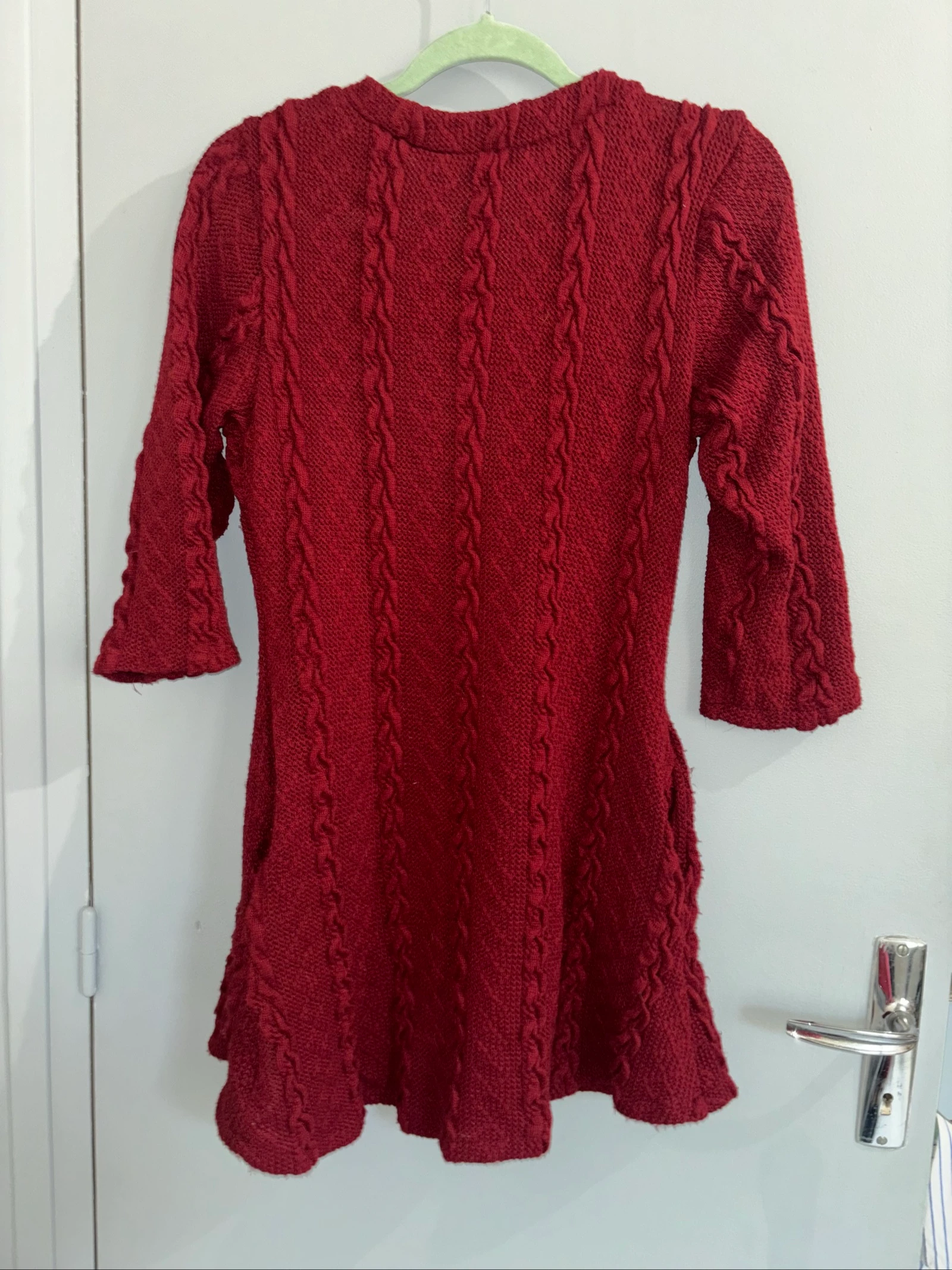 Vestido de punto burdeos – talla M – photo 2